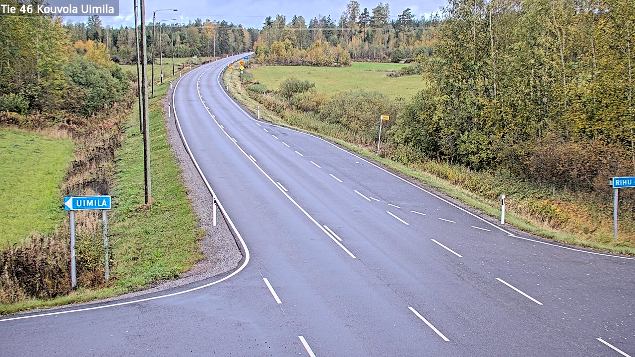 Weather Camera Image Road 46 Kouvola, Uimila, Kouvola, Kymenlaakso