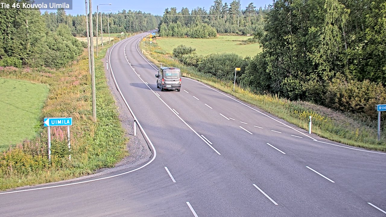Weather Camera Image Väg 46 Kouvola, Uimila, Kouvola, Kymenlaakso