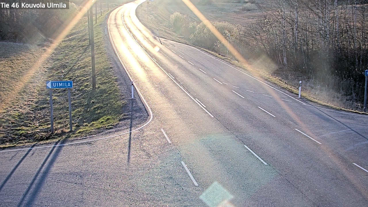Weather Camera Image Väg 46 Kouvola, Uimila, Kouvola, Kymenlaakso