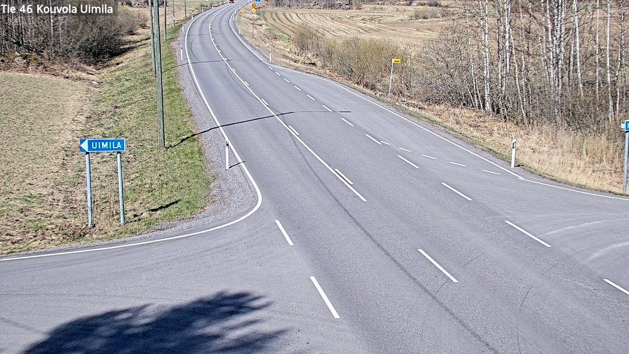 Weather Camera Image Road 46 Kouvola, Uimila, Kouvola, Kymenlaakso