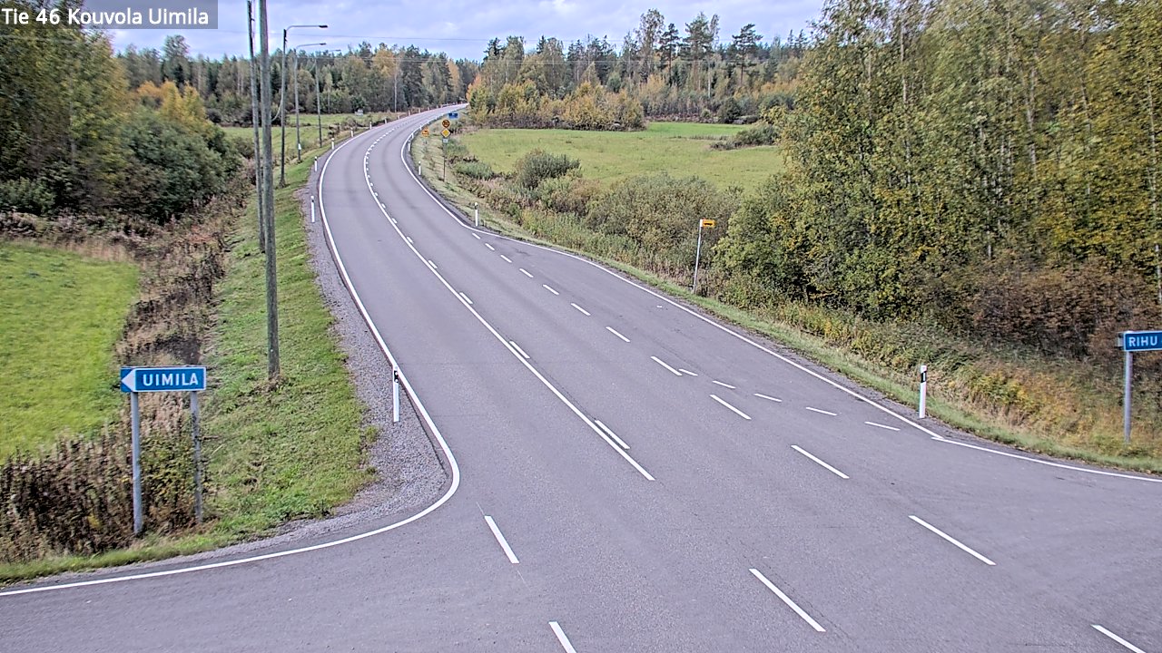 Weather Camera Image Road 46 Kouvola, Uimila, Kouvola, Kymenlaakso