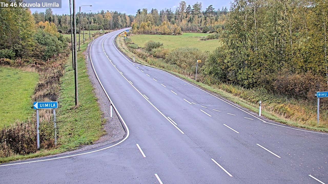 Weather Camera Image Road 46 Kouvola, Uimila, Kouvola, Kymenlaakso