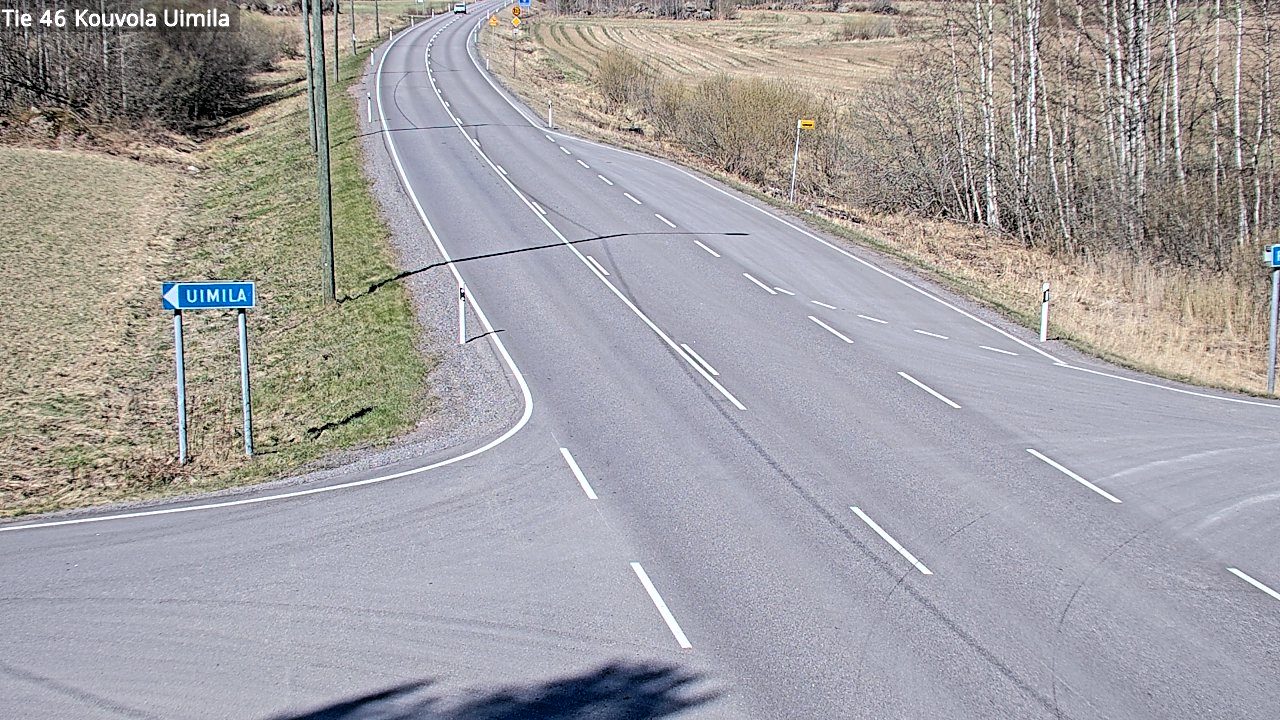 Weather Camera Image Road 46 Kouvola, Uimila, Kouvola, Kymenlaakso