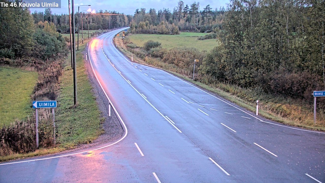 Weather Camera Image Road 46 Kouvola, Uimila, Kouvola, Kymenlaakso