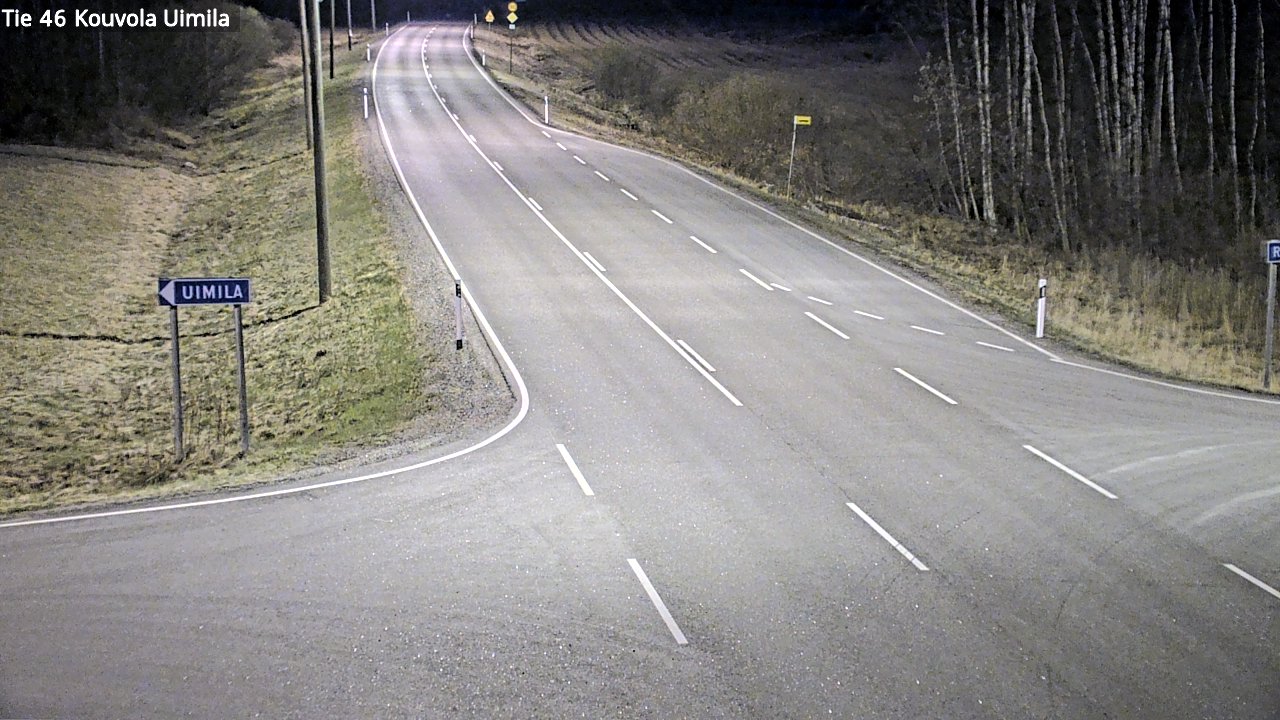 Weather Camera Image Väg 46 Kouvola, Uimila, Kouvola, Kymenlaakso