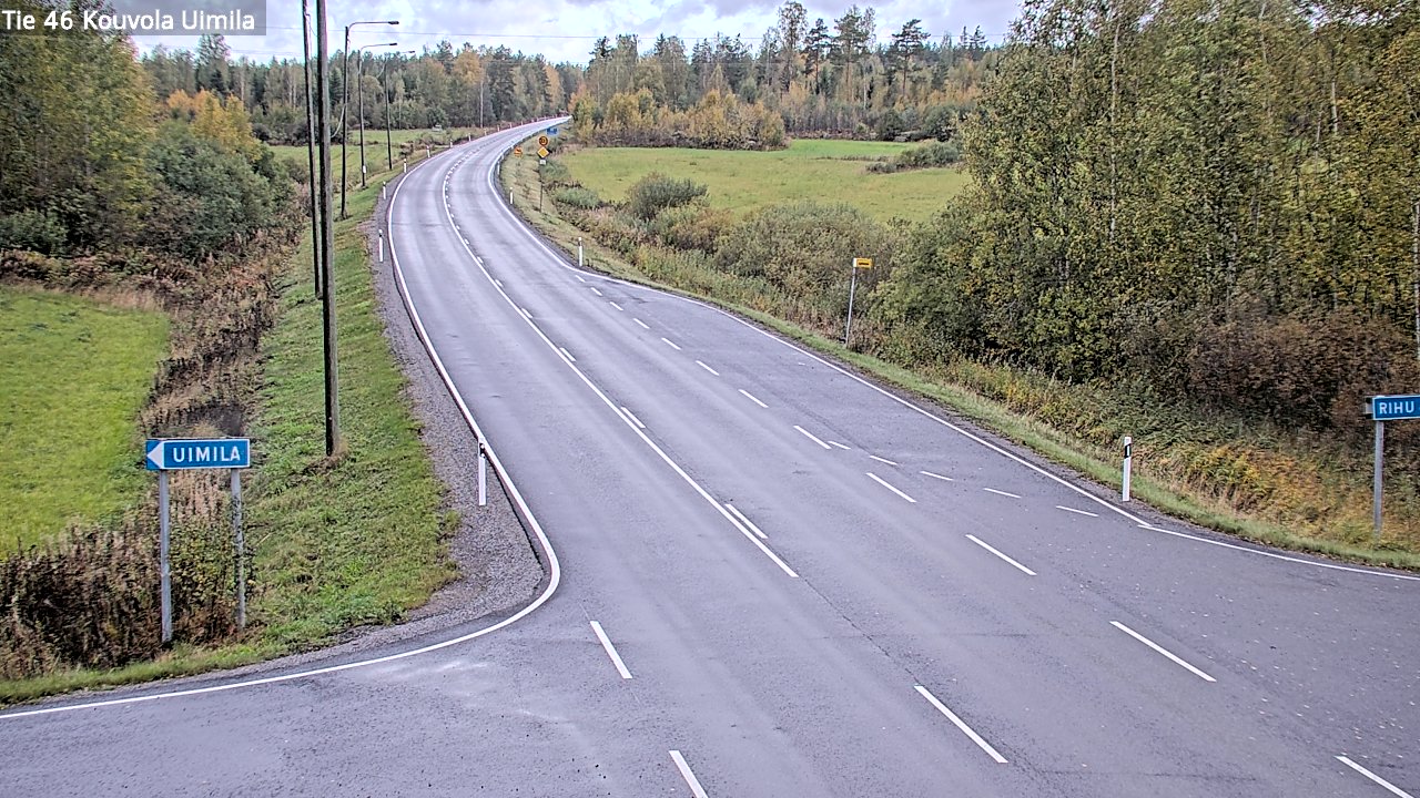 Weather Camera Image Road 46 Kouvola, Uimila, Kouvola, Kymenlaakso