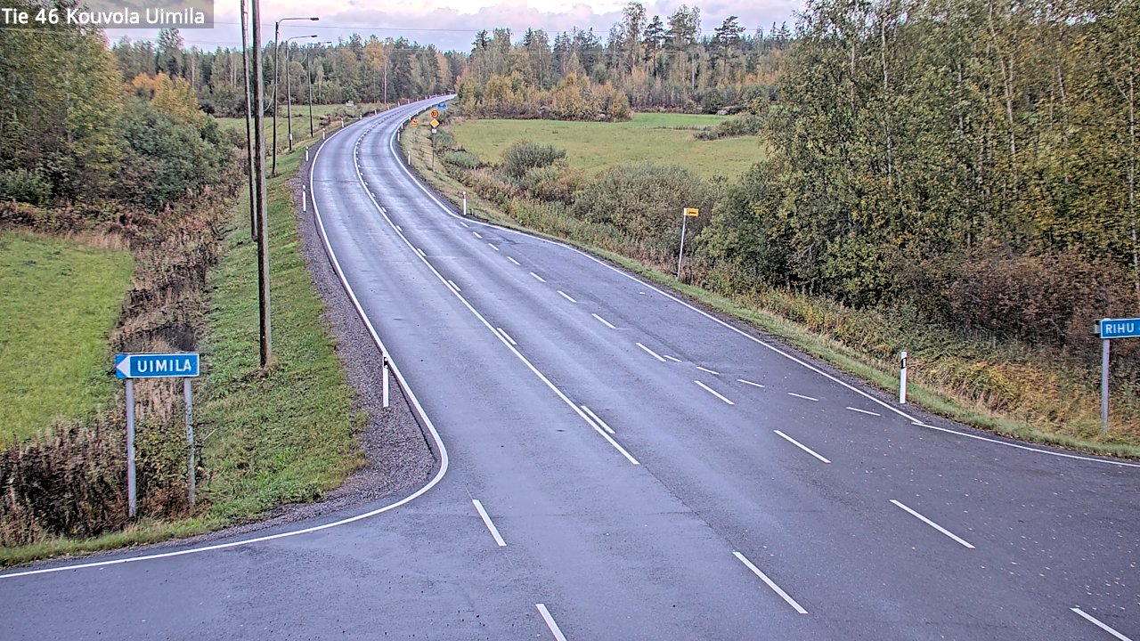 Weather Camera Image Road 46 Kouvola, Uimila, Kouvola, Kymenlaakso