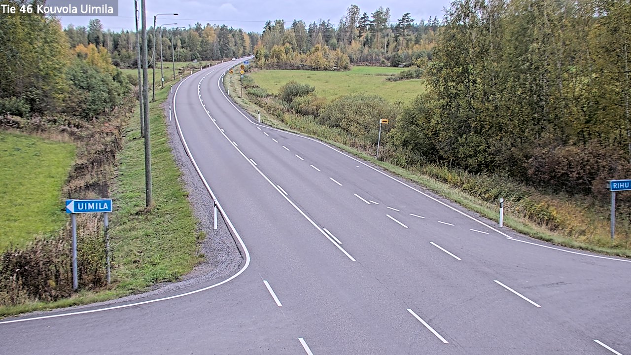 Weather Camera Image Road 46 Kouvola, Uimila, Kouvola, Kymenlaakso