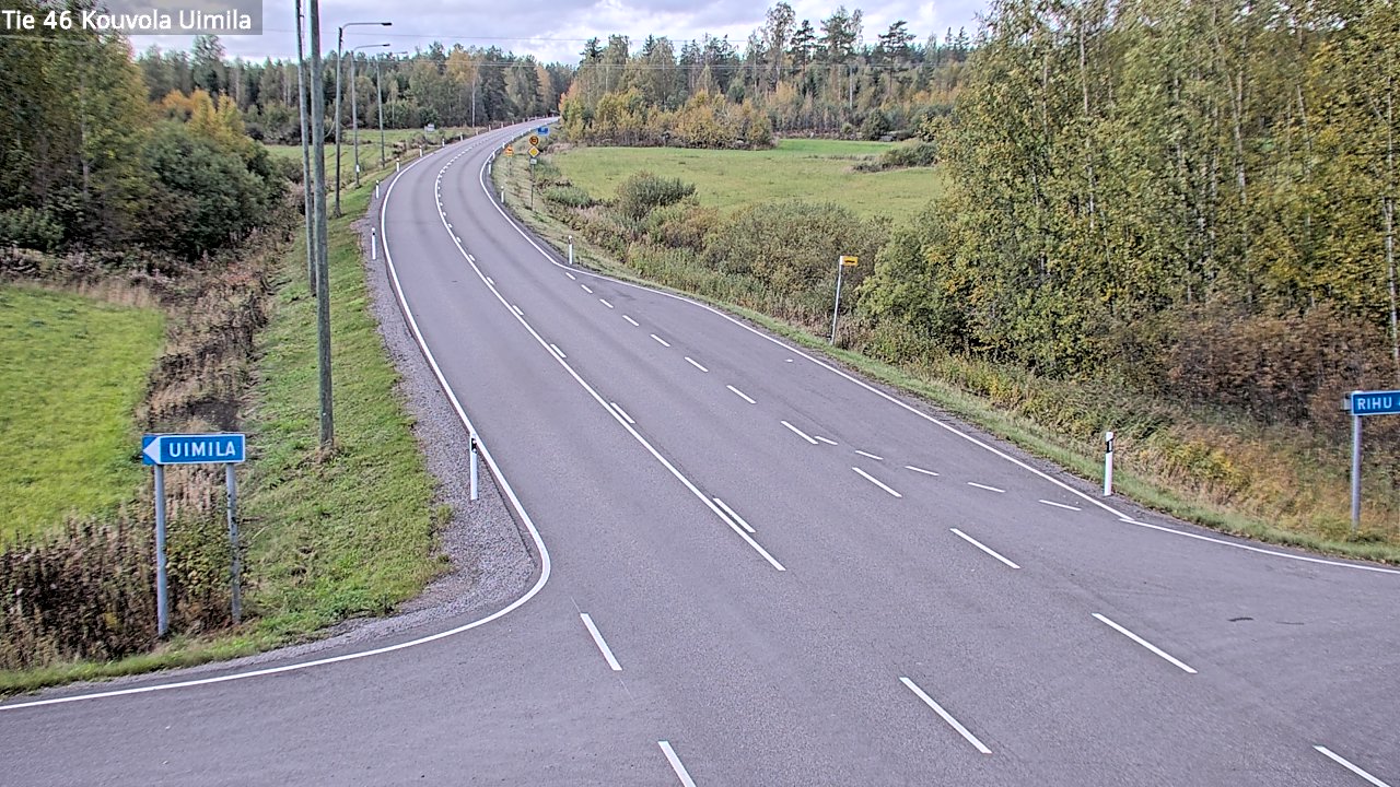 Weather Camera Image Road 46 Kouvola, Uimila, Kouvola, Kymenlaakso