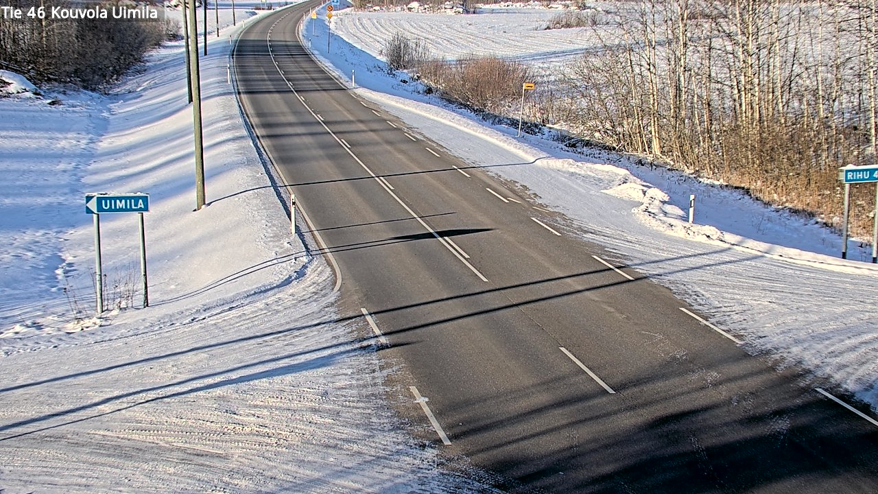 Weather Camera Image Road 46 Kouvola, Uimila, Kouvola, Kymenlaakso