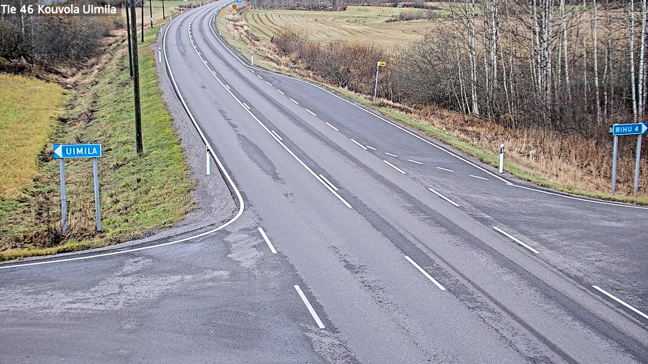 Weather Camera Image Väg 46 Kouvola, Uimila, Kouvola, Kymenlaakso
