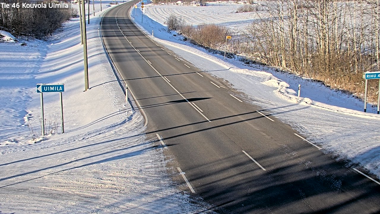 Weather Camera Image Road 46 Kouvola, Uimila, Kouvola, Kymenlaakso