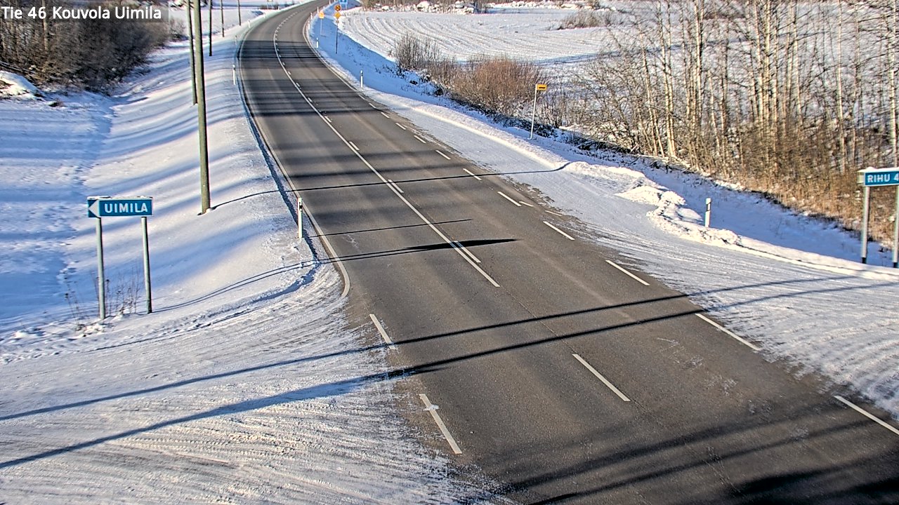 Weather Camera Image Road 46 Kouvola, Uimila, Kouvola, Kymenlaakso