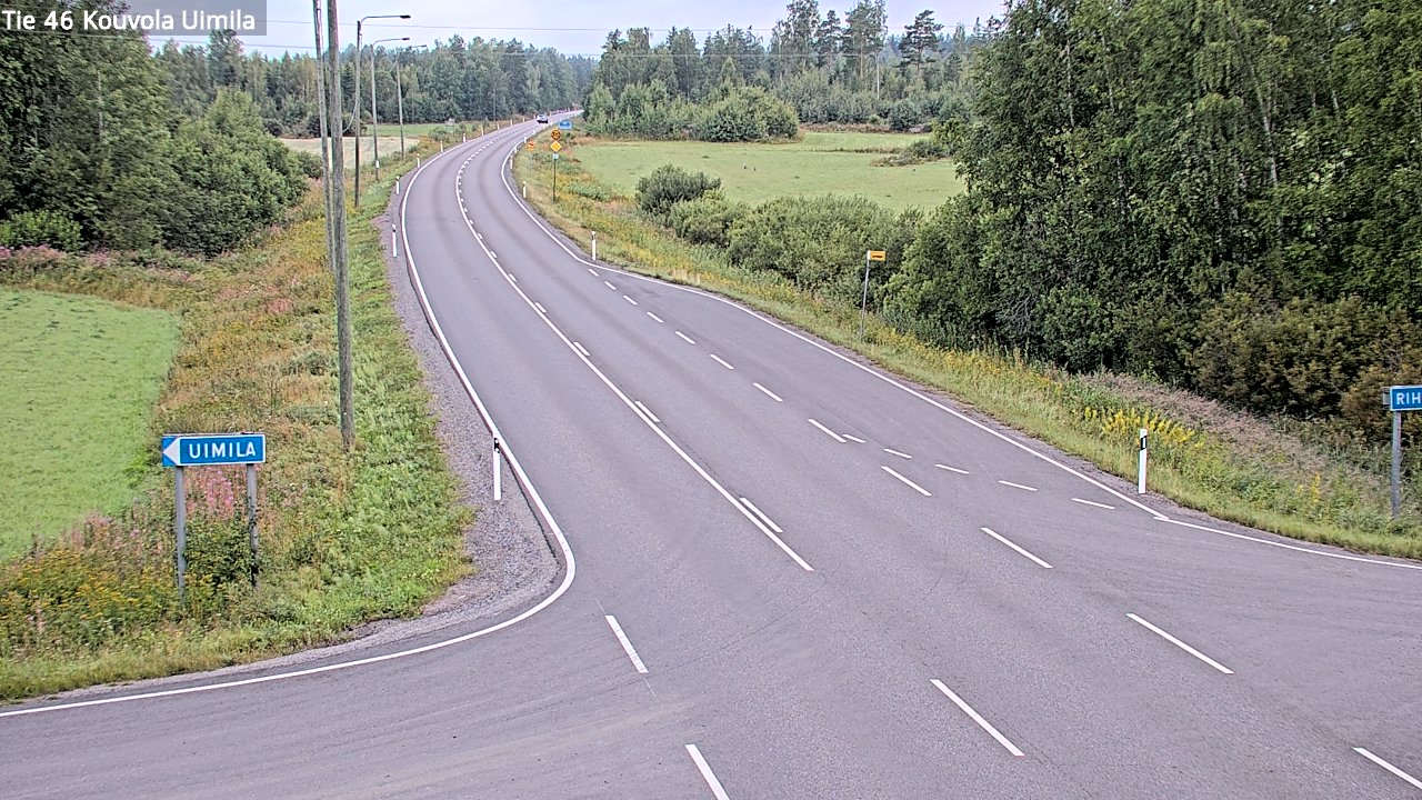 Weather Camera Image Road 46 Kouvola, Uimila, Kouvola, Kymenlaakso