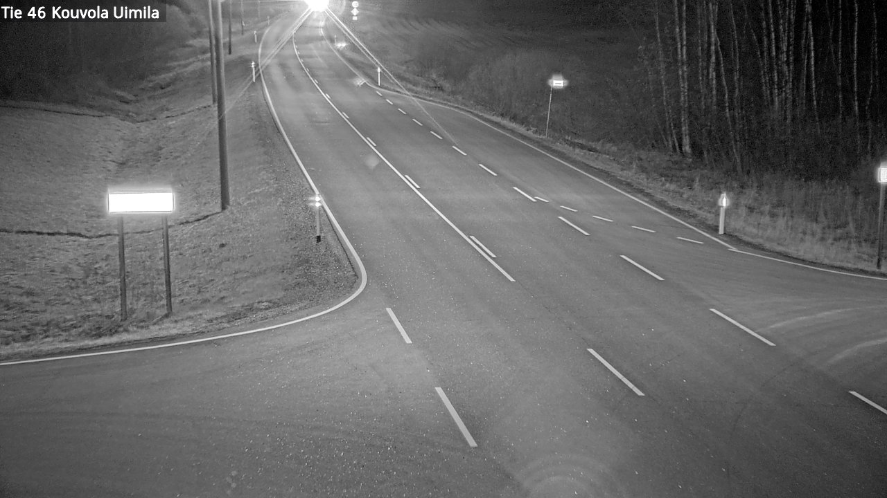 Weather Camera Image Väg 46 Kouvola, Uimila, Kouvola, Kymenlaakso