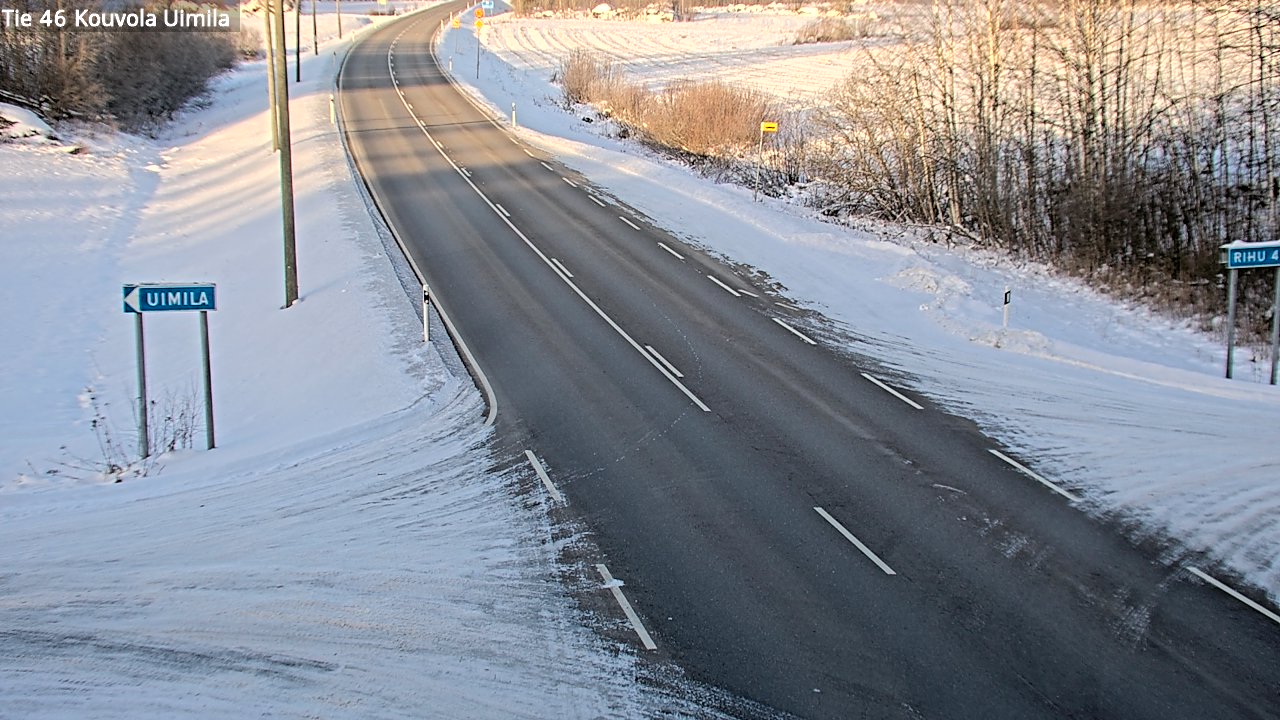 Weather Camera Image Road 46 Kouvola, Uimila, Kouvola, Kymenlaakso