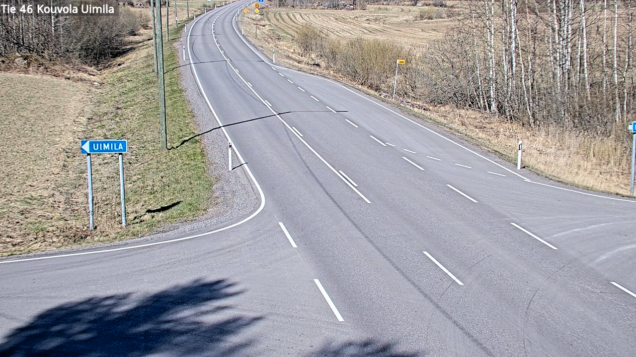 Weather Camera Image Väg 46 Kouvola, Uimila, Kouvola, Kymenlaakso