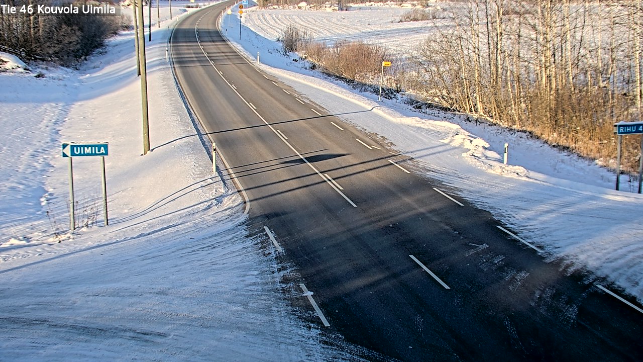 Weather Camera Image Road 46 Kouvola, Uimila, Kouvola, Kymenlaakso