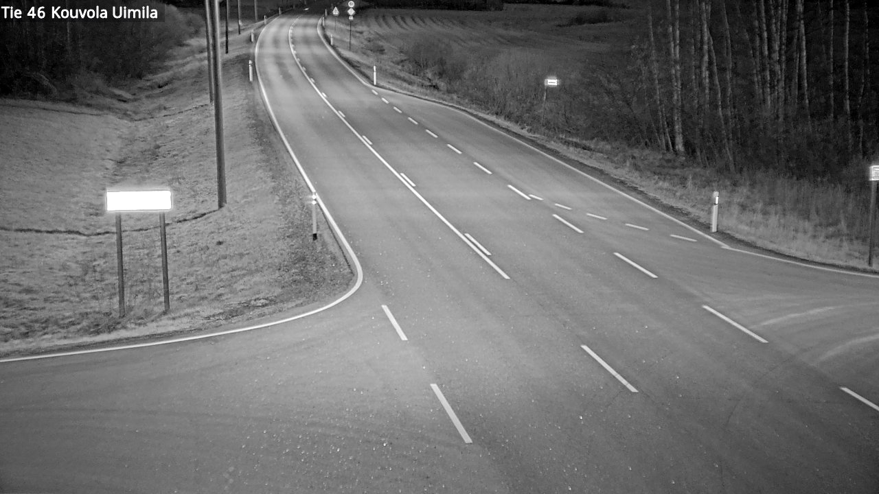 Weather Camera Image Väg 46 Kouvola, Uimila, Kouvola, Kymenlaakso