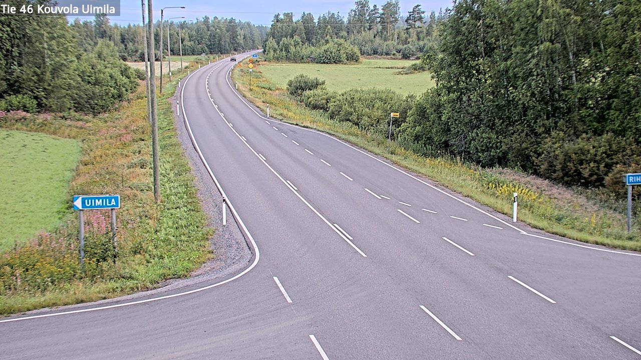 Weather Camera Image Road 46 Kouvola, Uimila, Kouvola, Kymenlaakso