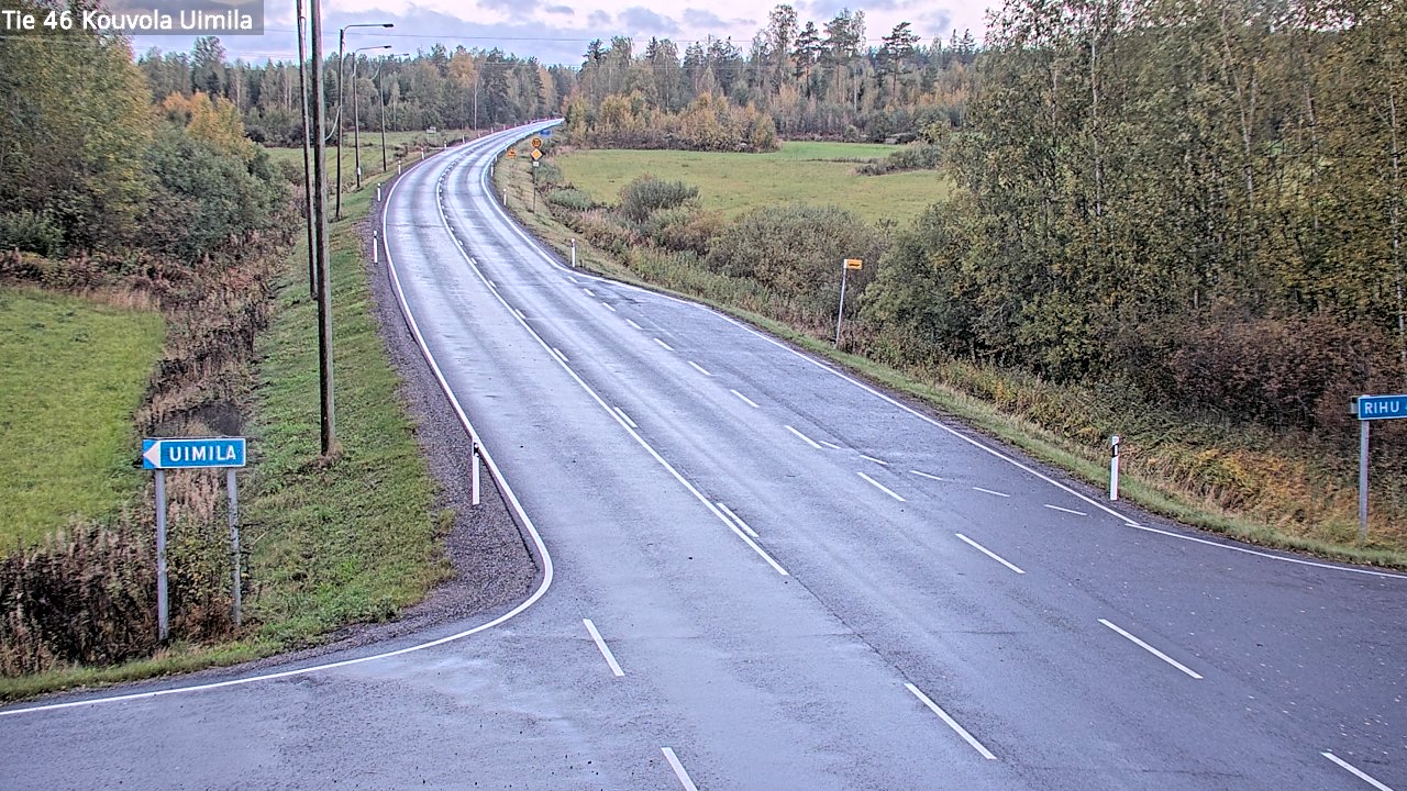 Weather Camera Image Road 46 Kouvola, Uimila, Kouvola, Kymenlaakso