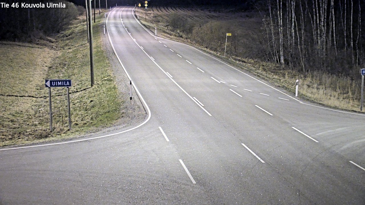 Weather Camera Image Väg 46 Kouvola, Uimila, Kouvola, Kymenlaakso