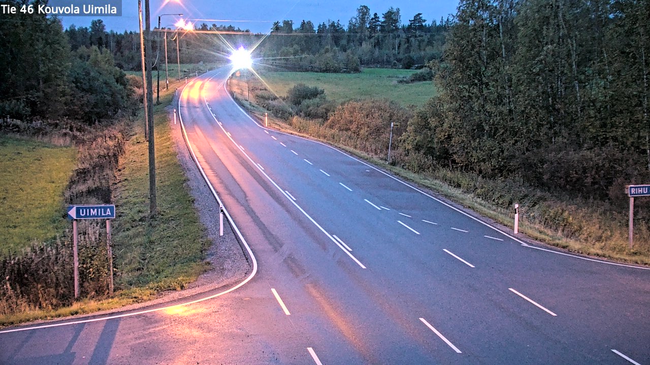 Weather Camera Image Road 46 Kouvola, Uimila, Kouvola, Kymenlaakso