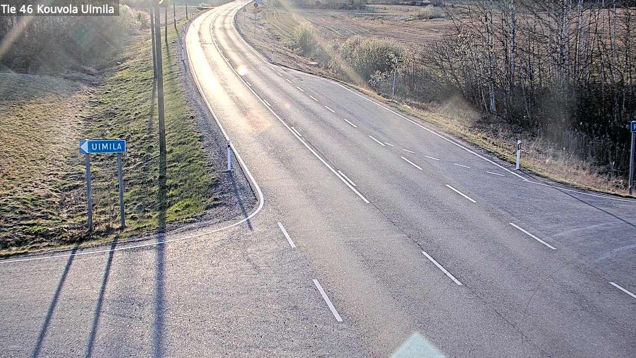 Weather Camera Image Väg 46 Kouvola, Uimila, Kouvola, Kymenlaakso