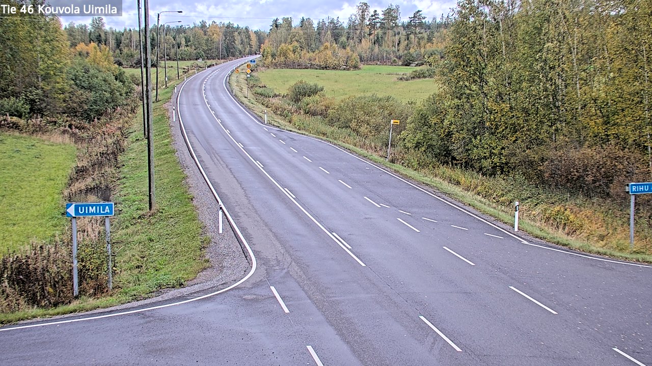 Weather Camera Image Road 46 Kouvola, Uimila, Kouvola, Kymenlaakso