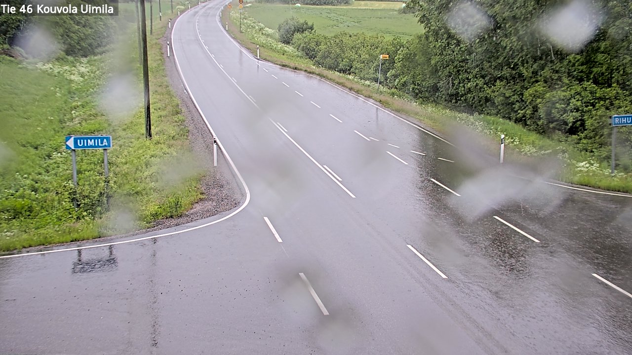 Weather Camera Image Väg 46 Kouvola, Uimila, Kouvola, Kymenlaakso