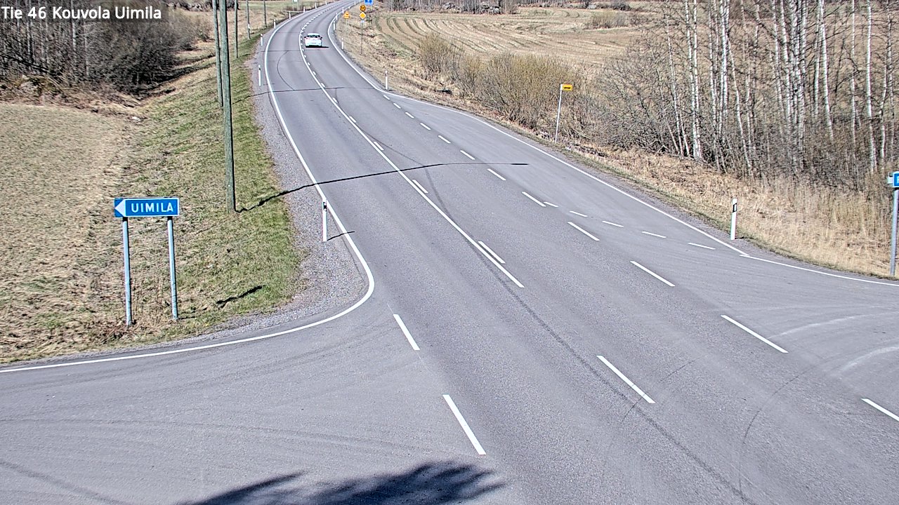 Weather Camera Image Väg 46 Kouvola, Uimila, Kouvola, Kymenlaakso