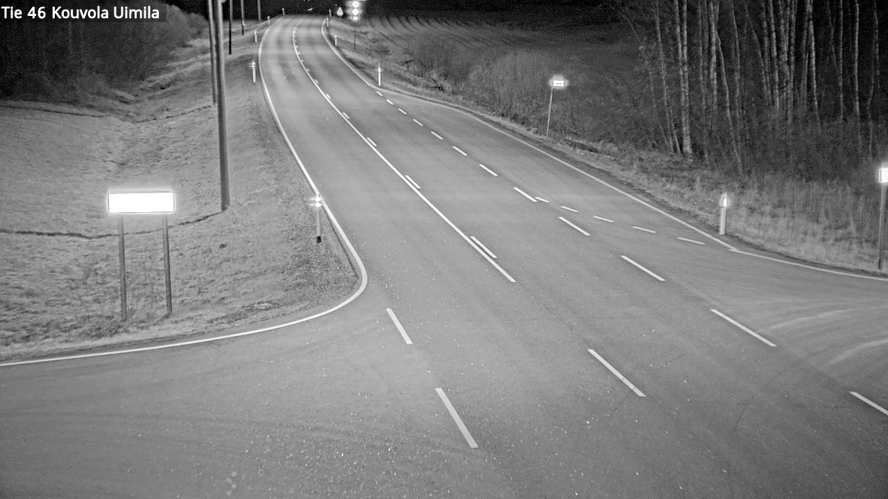Weather Camera Image Väg 46 Kouvola, Uimila, Kouvola, Kymenlaakso