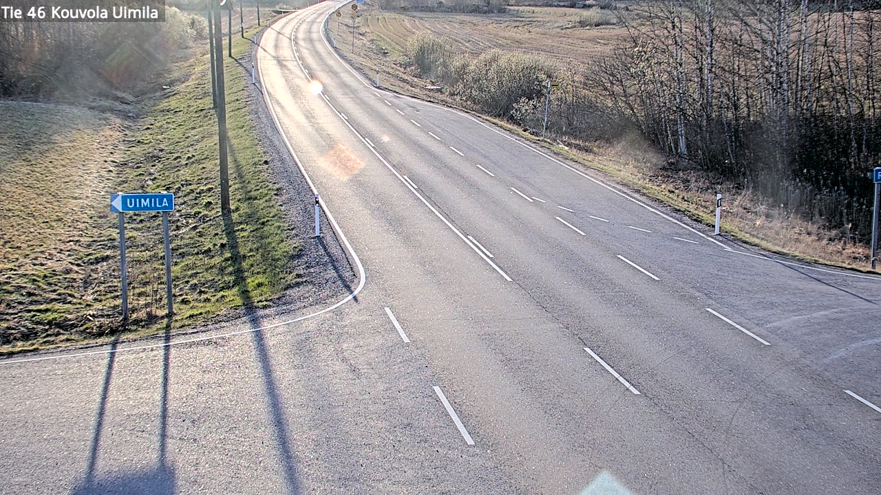 Weather Camera Image Väg 46 Kouvola, Uimila, Kouvola, Kymenlaakso