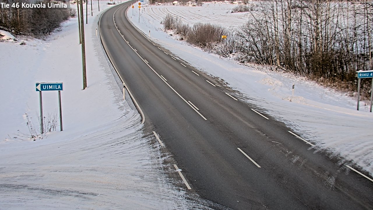 Weather Camera Image Road 46 Kouvola, Uimila, Kouvola, Kymenlaakso