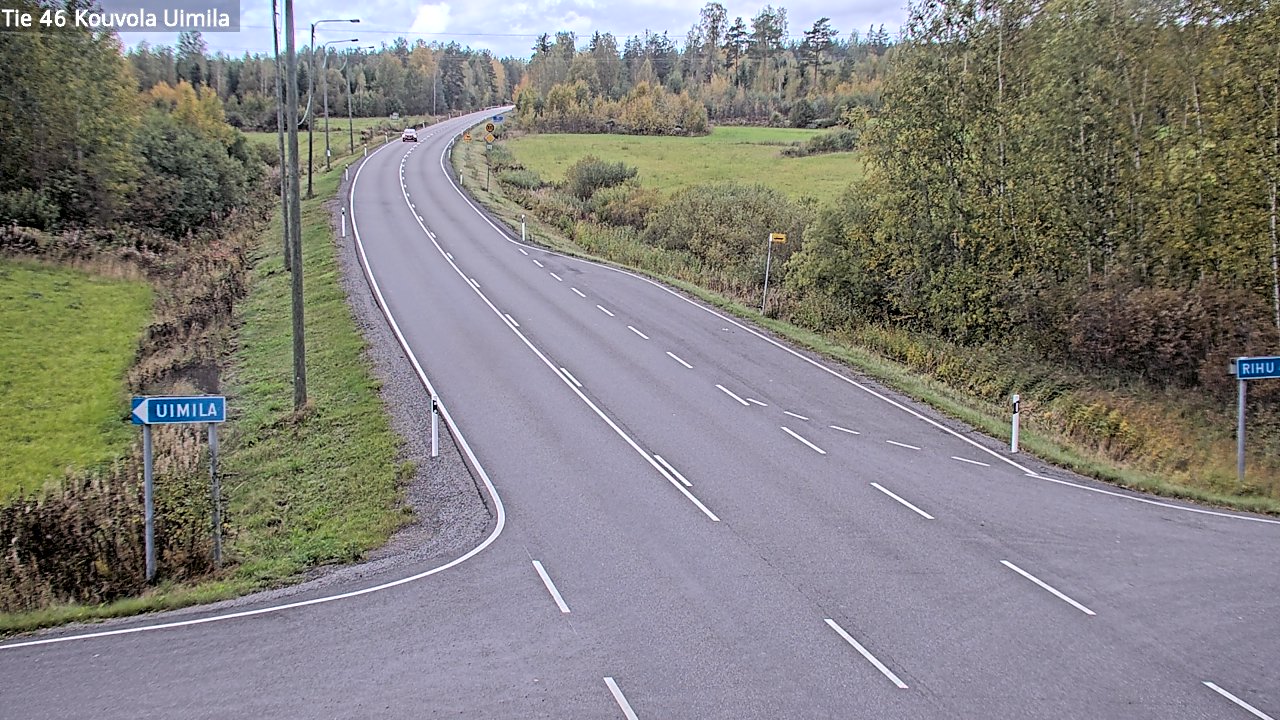 Weather Camera Image Road 46 Kouvola, Uimila, Kouvola, Kymenlaakso