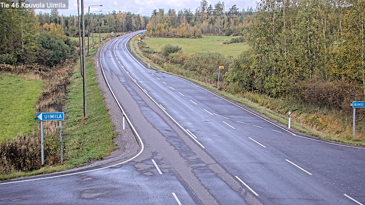 Weather Camera Image Road 46 Kouvola, Uimila, Kouvola, Kymenlaakso
