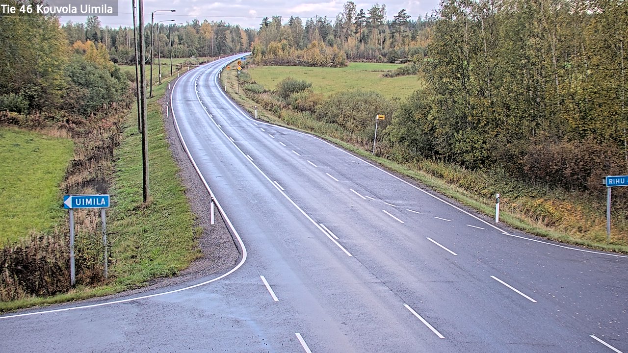 Weather Camera Image Road 46 Kouvola, Uimila, Kouvola, Kymenlaakso