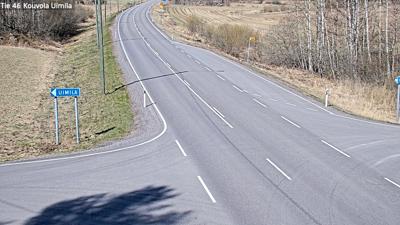 Weather Camera Image Väg 46 Kouvola, Uimila, Kouvola, Kymenlaakso