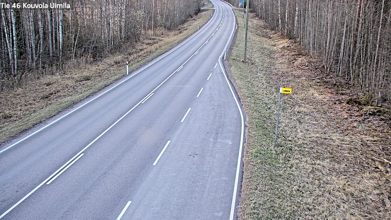 Weather Camera Image Väg 46 Kouvola, Uimila, Kouvola, Kymenlaakso