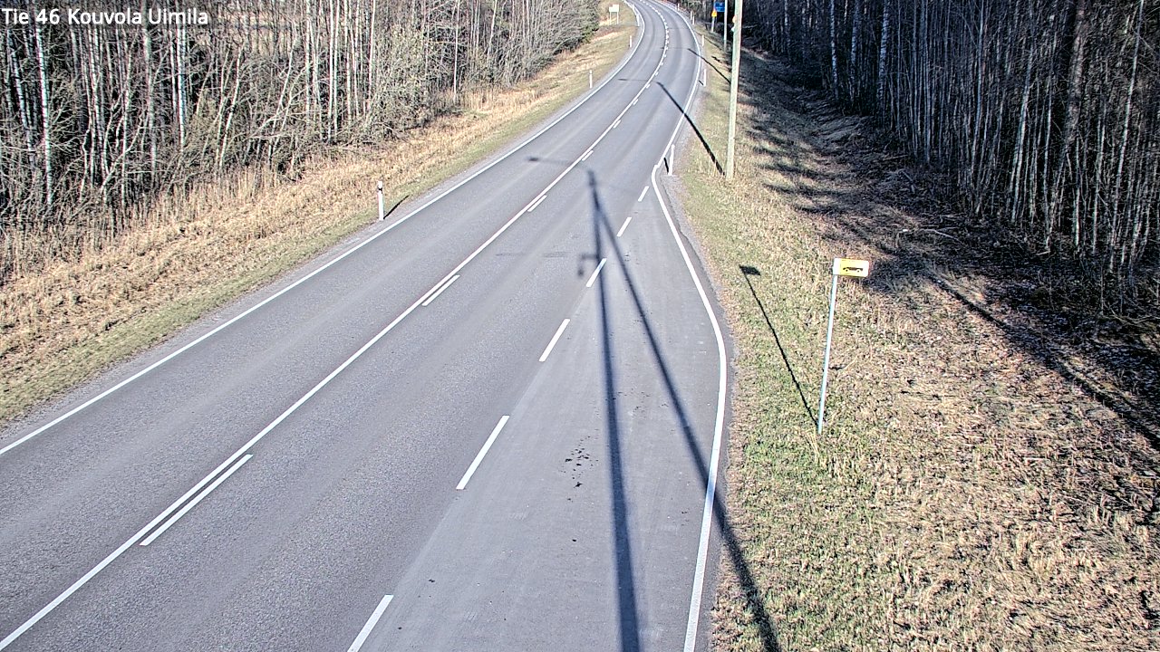 Weather Camera Image Väg 46 Kouvola, Uimila, Kouvola, Kymenlaakso