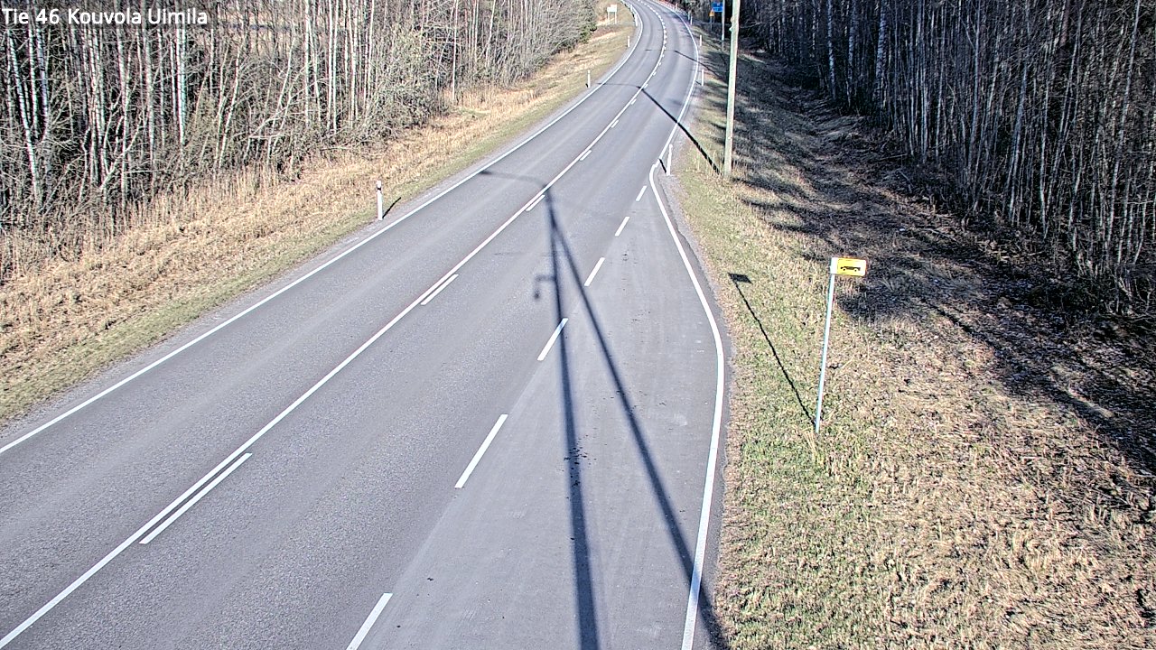 Weather Camera Image Väg 46 Kouvola, Uimila, Kouvola, Kymenlaakso