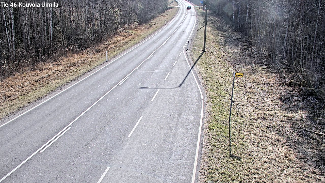 Weather Camera Image Väg 46 Kouvola, Uimila, Kouvola, Kymenlaakso