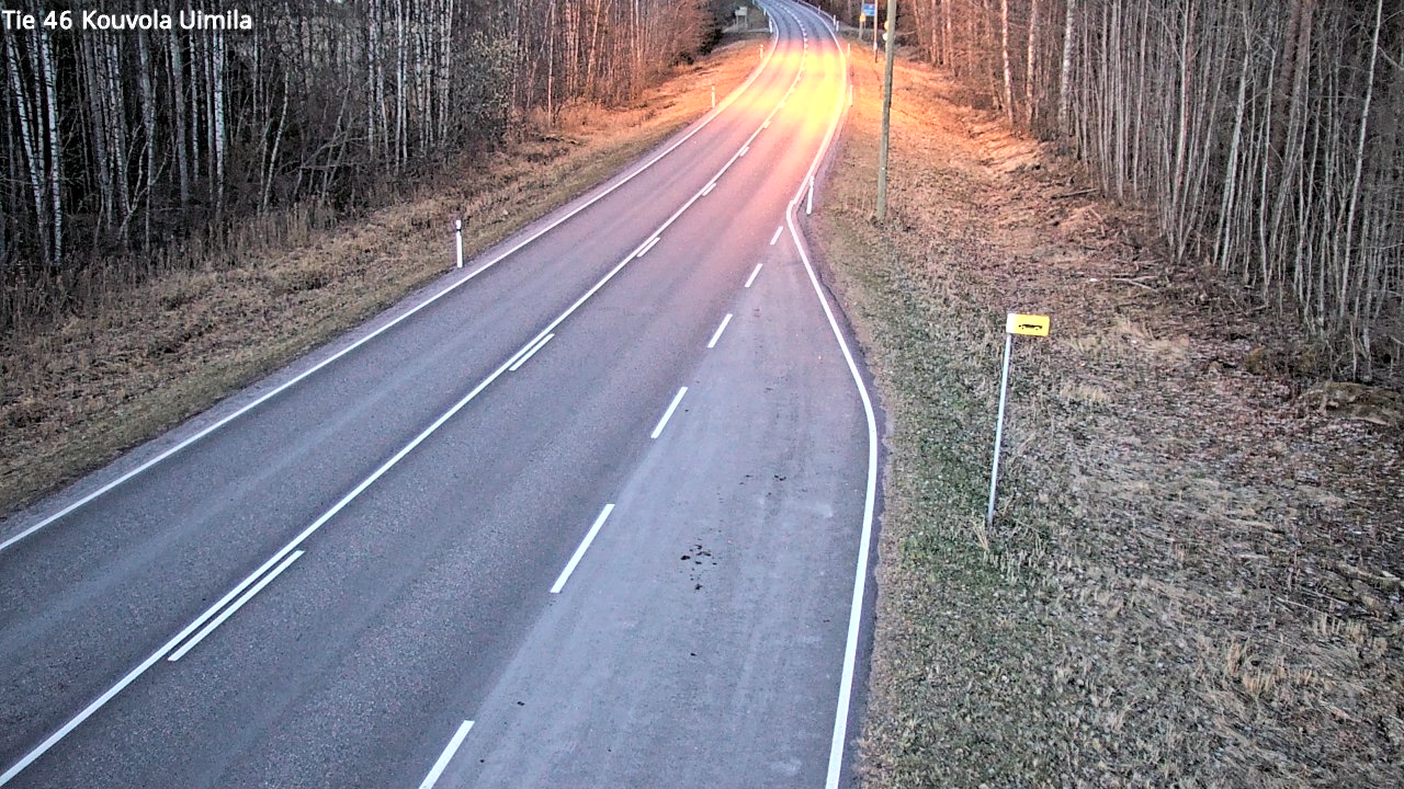 Weather Camera Image Väg 46 Kouvola, Uimila, Kouvola, Kymenlaakso