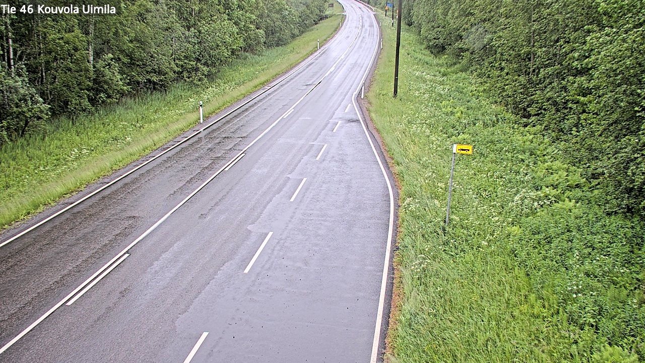 Weather Camera Image Väg 46 Kouvola, Uimila, Kouvola, Kymenlaakso