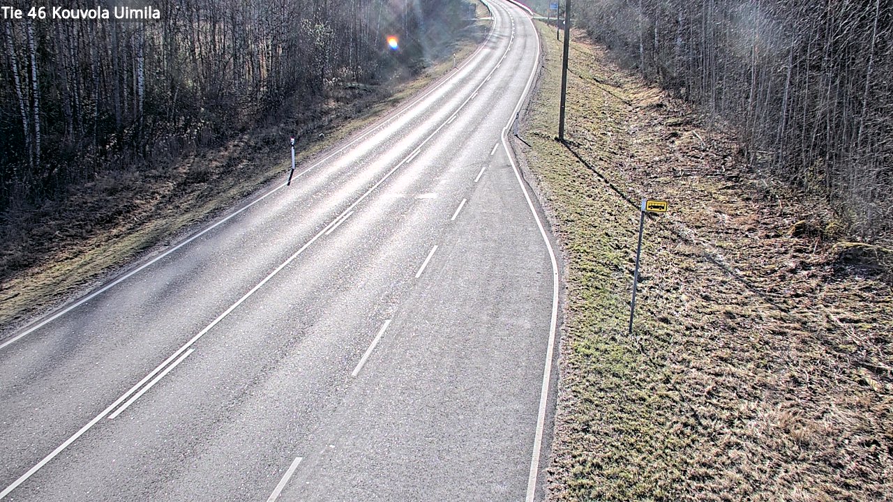 Weather Camera Image Väg 46 Kouvola, Uimila, Kouvola, Kymenlaakso