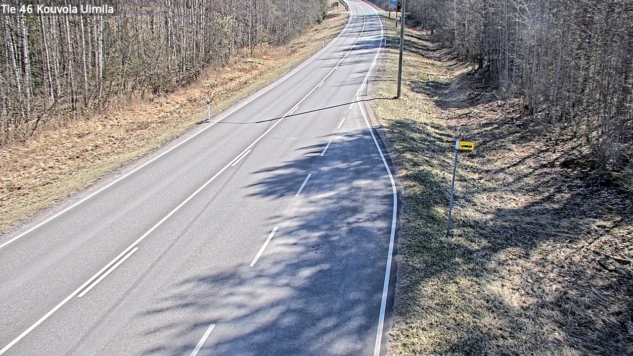 Weather Camera Image Väg 46 Kouvola, Uimila, Kouvola, Kymenlaakso