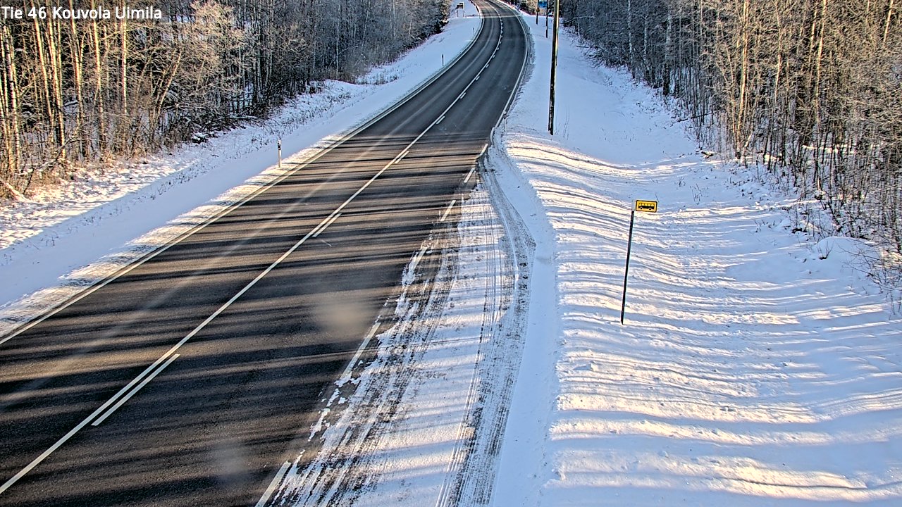 Weather Camera Image Road 46 Kouvola, Uimila, Kouvola, Kymenlaakso