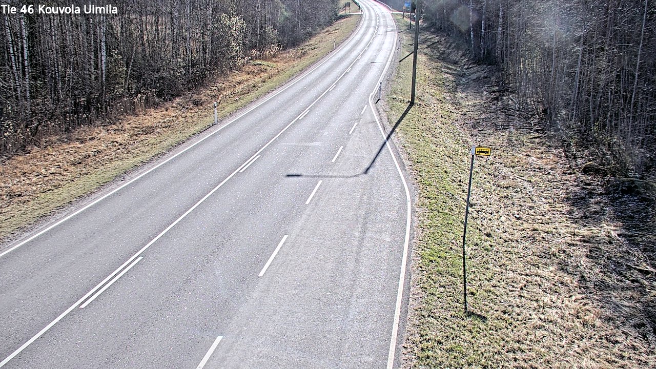 Weather Camera Image Road 46 Kouvola, Uimila, Kouvola, Kymenlaakso