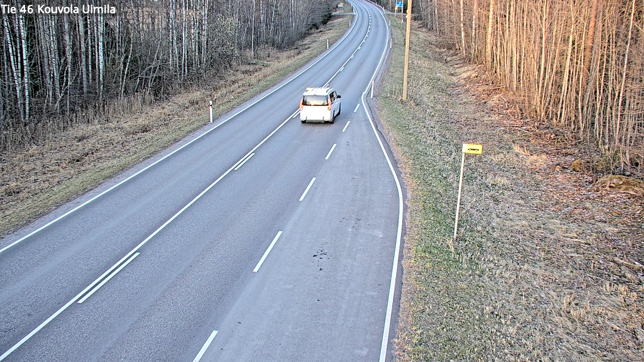 Weather Camera Image Väg 46 Kouvola, Uimila, Kouvola, Kymenlaakso
