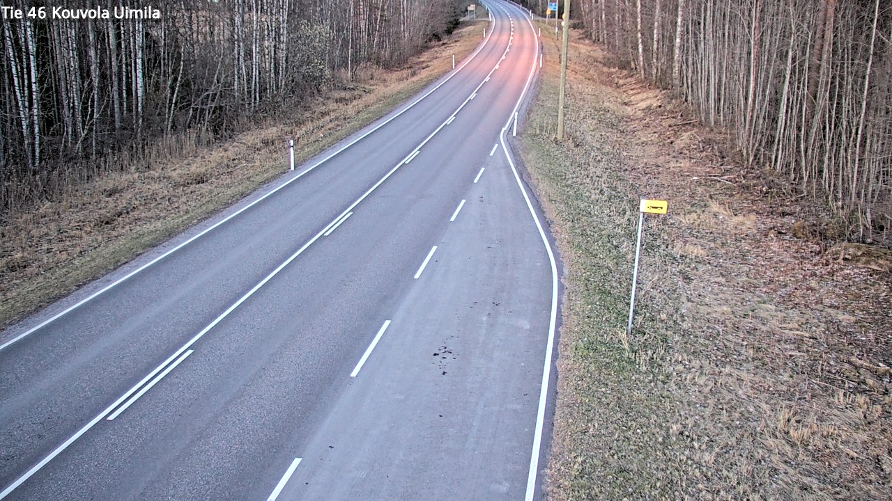 Weather Camera Image Väg 46 Kouvola, Uimila, Kouvola, Kymenlaakso